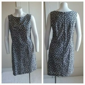 Dress Barn Floral Sleeveless Black Women's Dress